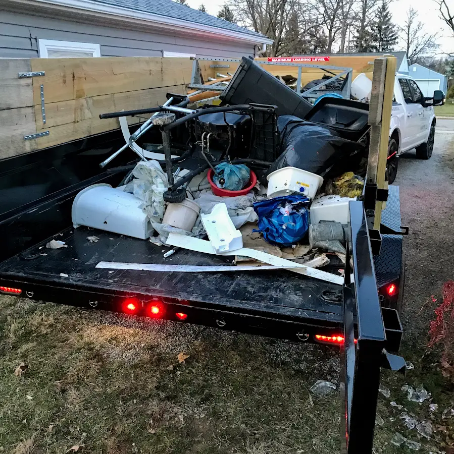 Roll-off dumpster delivered to a residential driveway in Cromwell